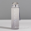 BPA Free Fitness Sport Krug Lecksicheres Wasserflasche mit Timermarkierungen